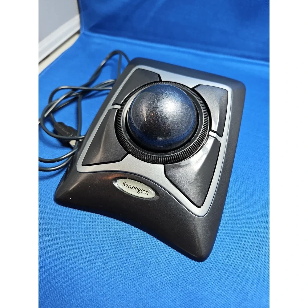 Kensington Expert Mouse Trackball K64325 Wired USB 4-Button Scroll Ring Tested